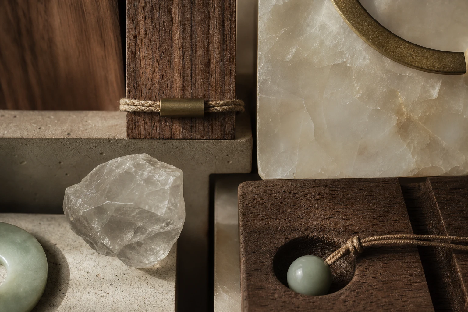 Natural material montage